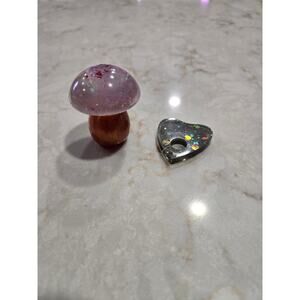 New Resin Mushroom and Small Planchette Handmade Home Decor